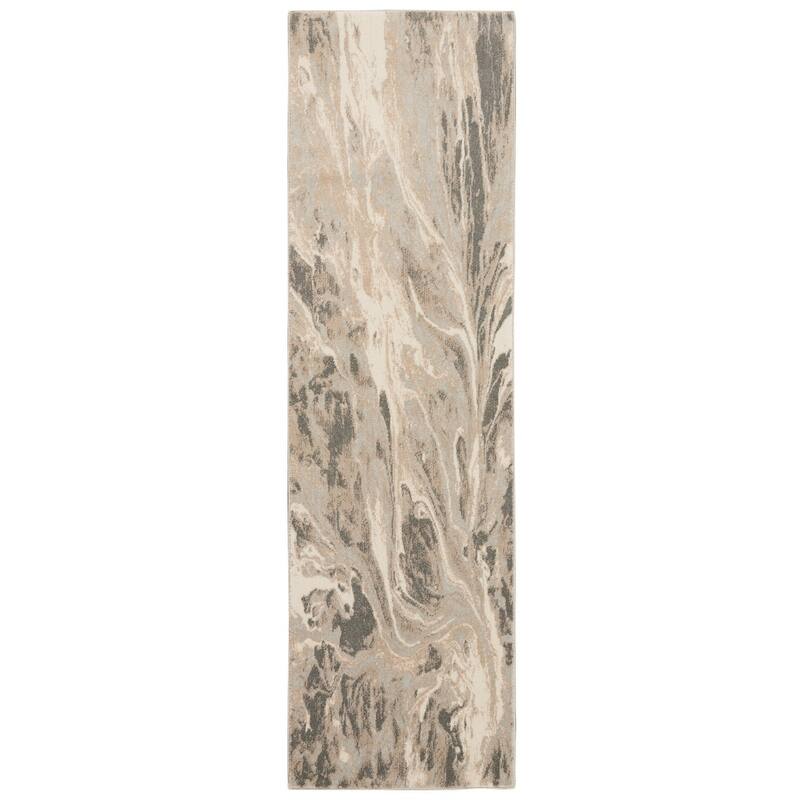Inspire Me Home Decor Neutral Modern Abstract Area Rug