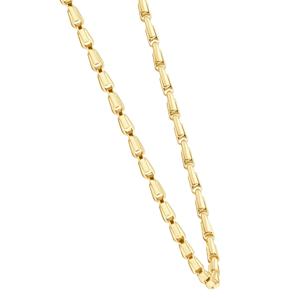 Bliss Diamond Yellow Gold Women's 24" Chain Necklace 15 Grams 4.5mm Thick