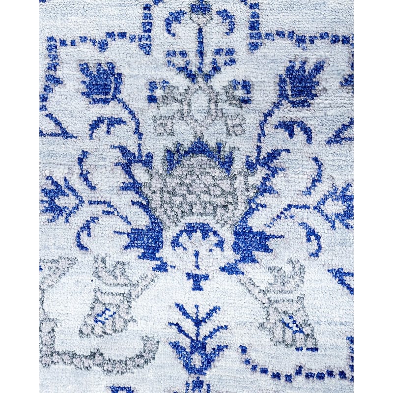 Modern One-of-a-Kind Handmade Area Rug - Beige, 9' 0" x 12' 4" - 9' 0" x 12' 4"