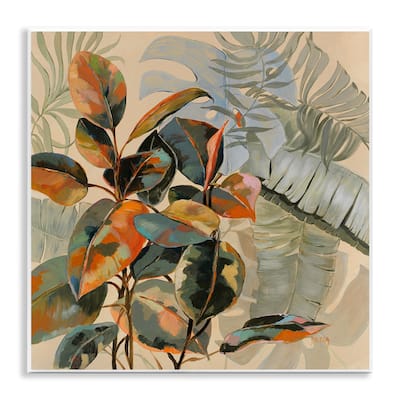 Stupell Tropical Foliage Warmth Wall Plaque Art Design By Dusza