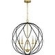 preview thumbnail 1 of 5, Bryn Five Light Pendant Aged Brass