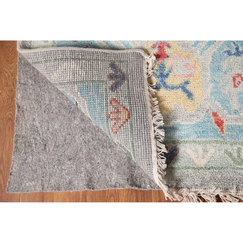 Grey Oushak Oriental Area Rug Handmade Bedroom Wool Carpet - 8'0"x 10'0"