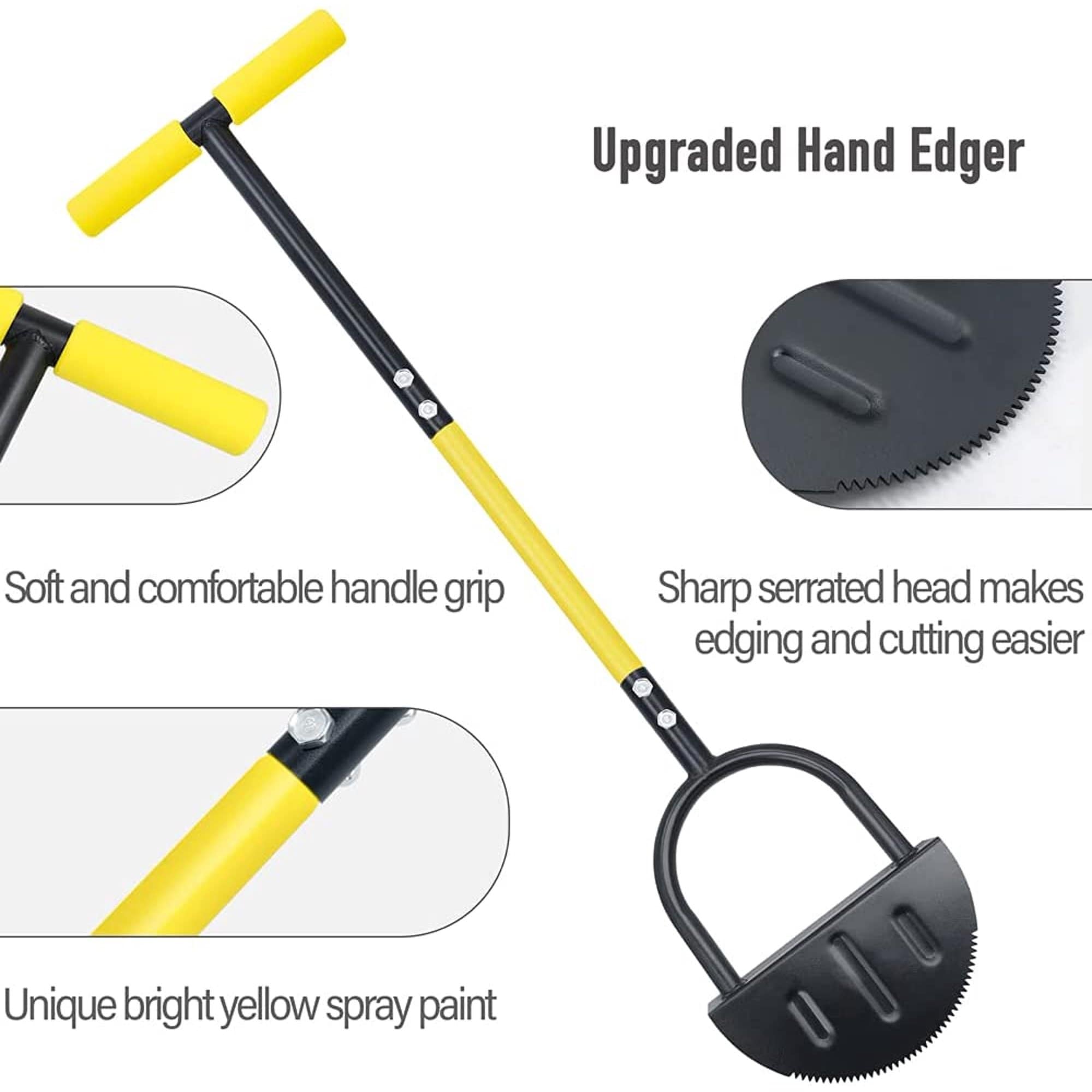 Manual lawn edging machine set
