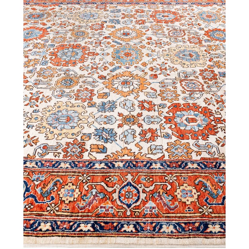 Serapi One-of-a-Kind Hand-Knotted Area Rug - Ivory - 8' 0" x 10' 1"