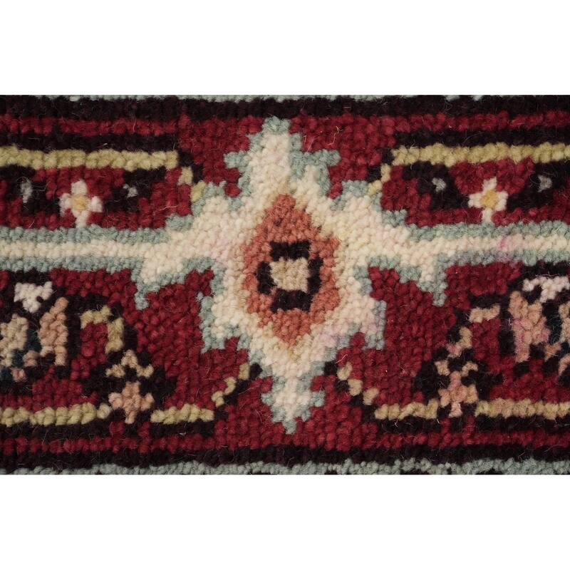 Hand Knotted Oriental 100% Wool Carpet Traditional Medallion Beige & Ivories Heriz (serapi) Area Rug - 6' 1'' X 4' 0''