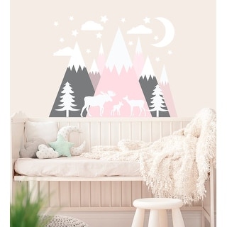 Mountain Wall Decal Baby Girl Nursery Decor Bed Bath Beyond