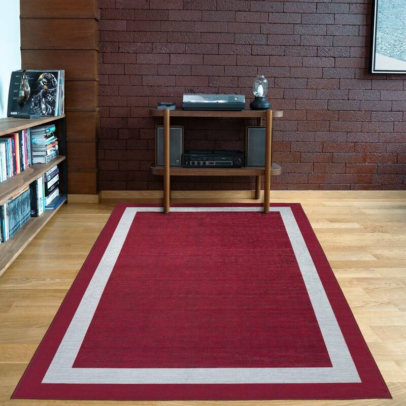 Machine Washable-Eco-Friendly Area Rug With Non-Slip Backing Everest Design