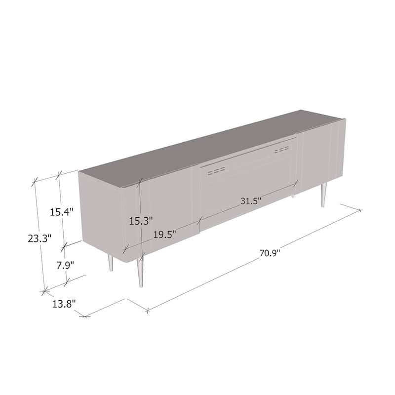 Nile BL-EF Fireplace TV Stand