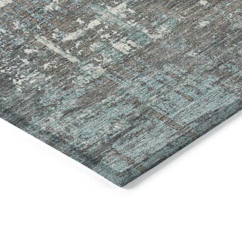 HomeRoots Geometric Transitional Rectangle Outdoor Rug