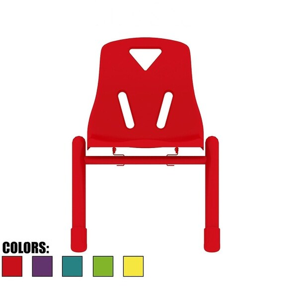 (Retired) 2xhome - Blue - Kids Size Plastic Side 10" Seat Height Blue Chair. Opens flyout.