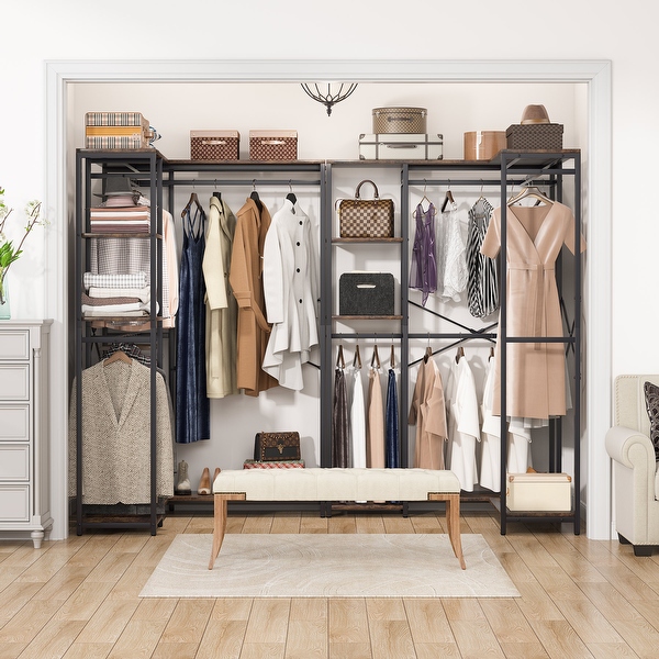 Freestanding L-Shape Closet Organizer,47.24