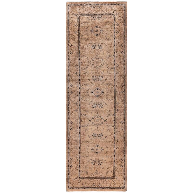 Overdyed One-of-a-Kind Hand-Knotted Runner Rug - Beige - 2' 8" x 8' 4"