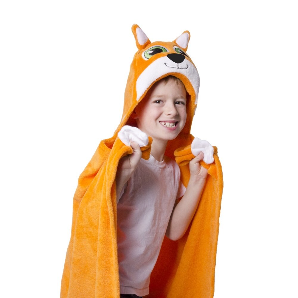 Shop Comfy Critters Hooded Blanket Finn The Fox Overstock