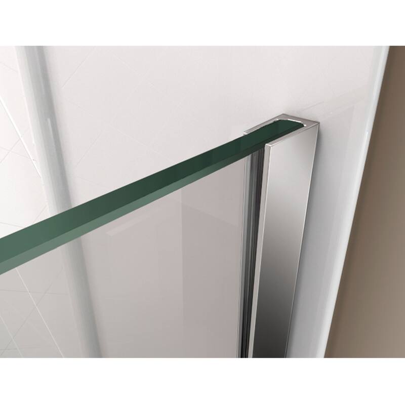 DreamLine Prism Plus 36 in. x 36 in. x 74 3/4 in. Hinged Shower Enclosure and Shower Base Kit - 36" x 36"