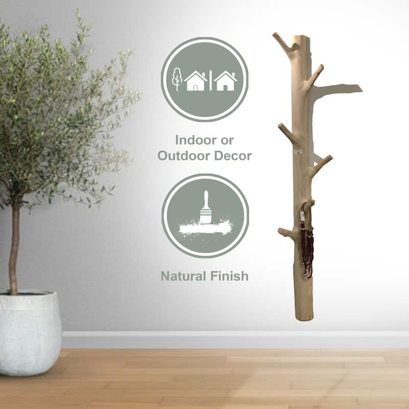 Artissance Approx. 77-80" Mangosteen Half Tree Wall Coat Rack (Size Vary)