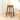 Grove Farmhouse Solid Acacia Wood Round Indoor/Outdoor Accent Stool, Backless Wooden Seat or Side Table for Living Room, Patio