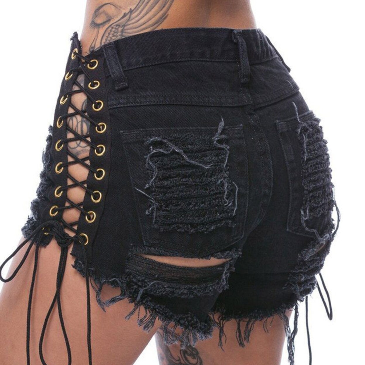 denim shorts dames high waisted