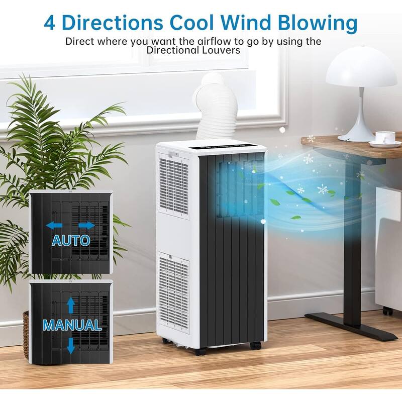 8000 BTU Air Conditioner Portable for Room up to 350 Sq. Ft