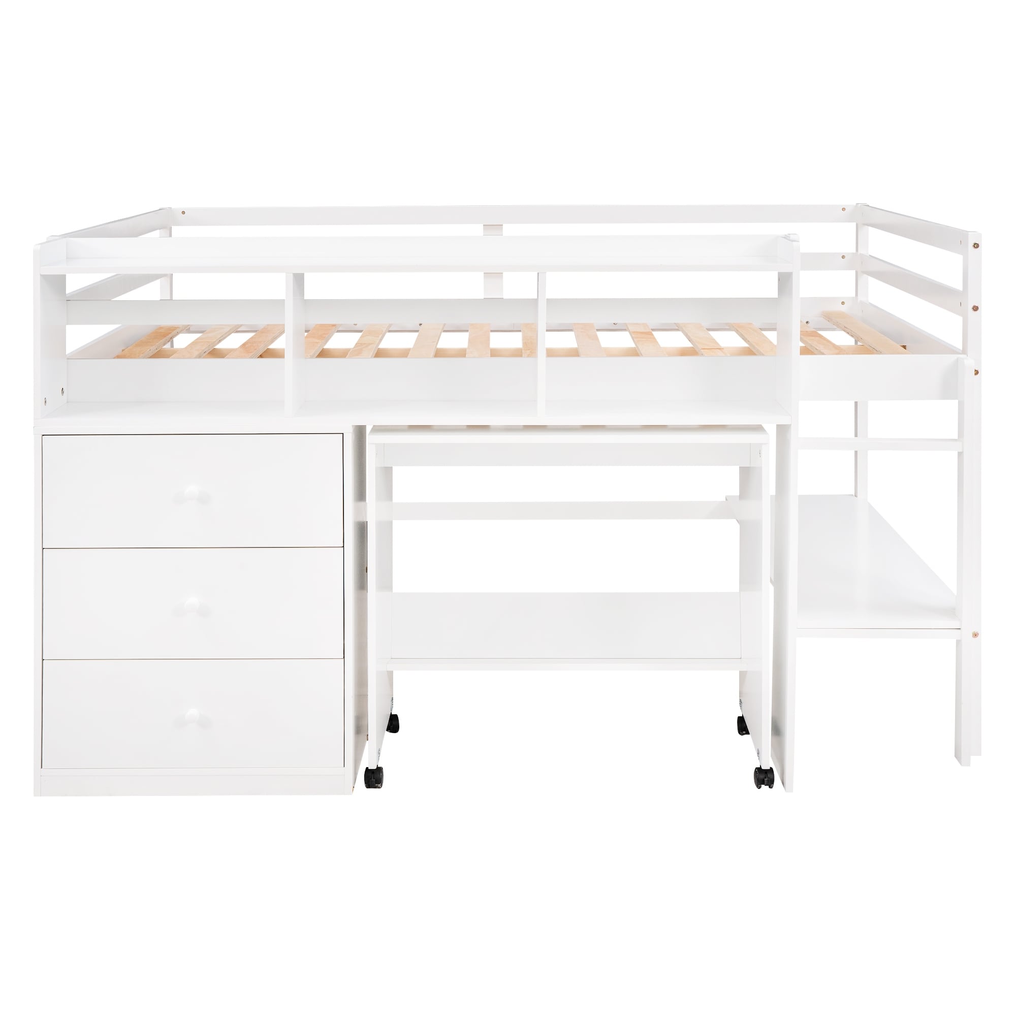 Low loft full size bed deals