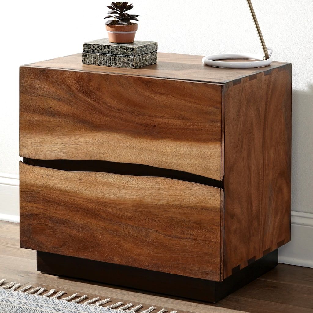 Copper Grove Lorevilko 2-tone Exotic Woodgrain Nightstand