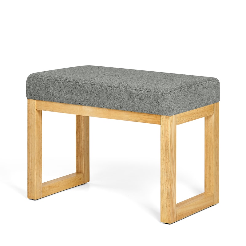 Shoe-Changing Bench, a Shoe-Changing Bench with a Wooden Frame and a Soft Cushioned Seat, Can be placed freely