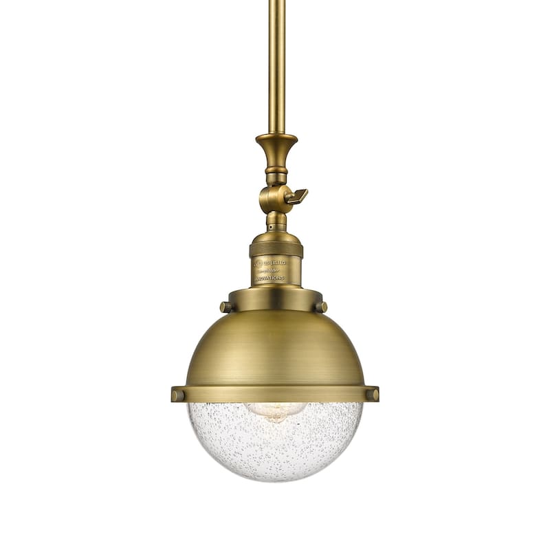 Innovations Lighting 206-12-7 Hampden Pendant Hampden 7" Wide Mini - Brushed Brass / Seedy