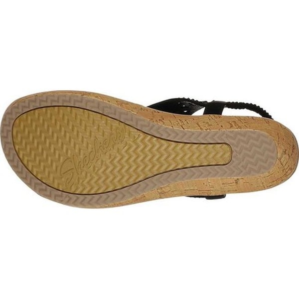 skechers women's brie dally wedge sandals