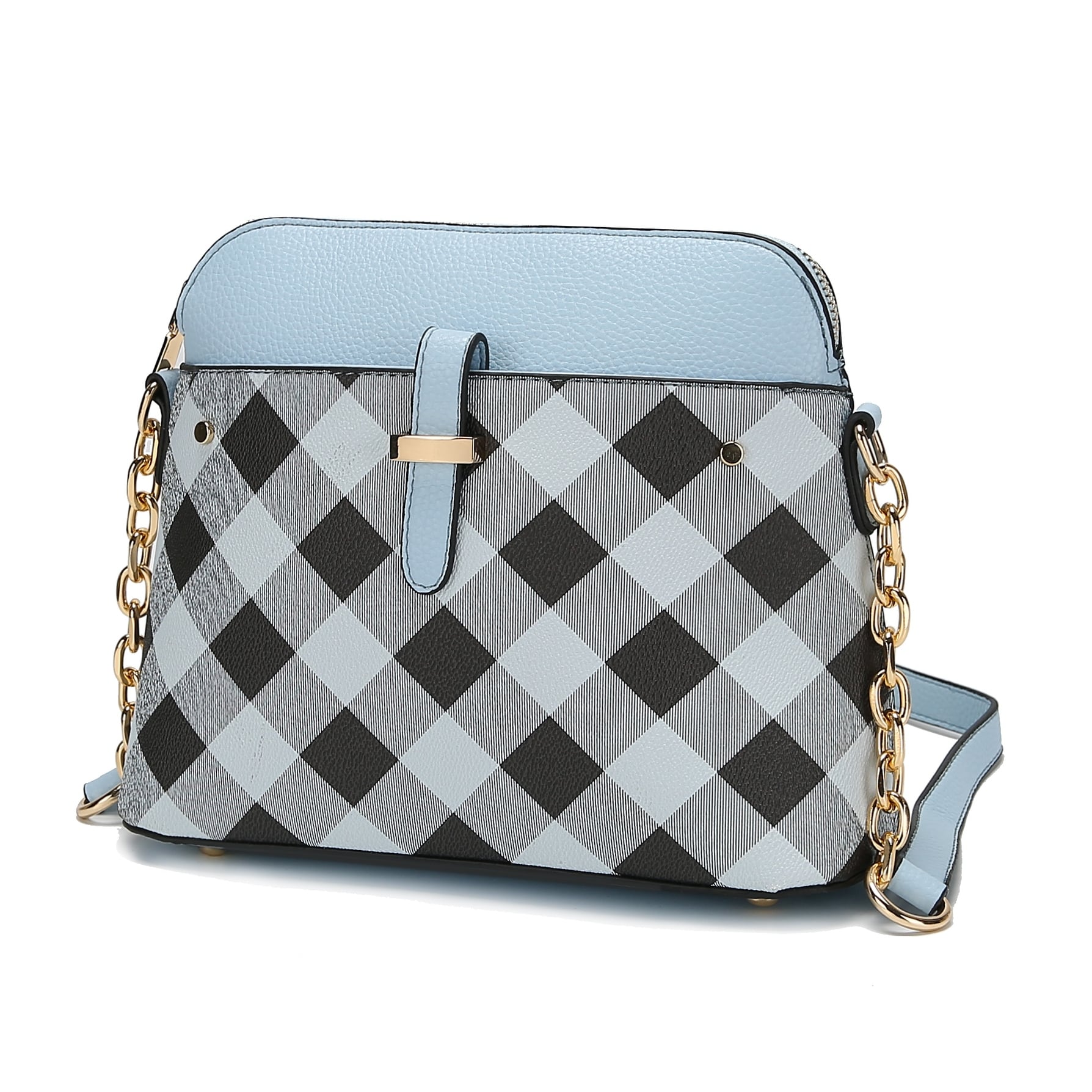 checkered crossbody bag