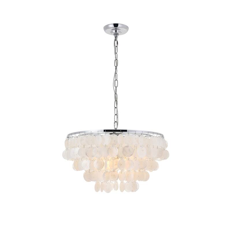 Selene 4-light Brass Ceiling Pendant Chandelier
