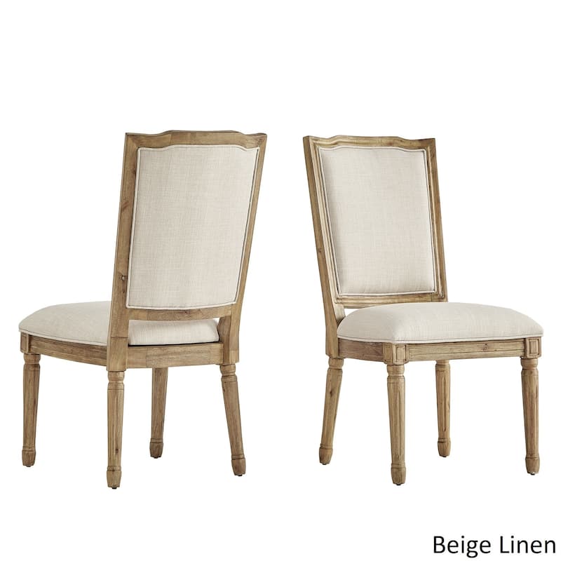 Deana Round Dining Set with Ornate Back Chairs by iNSPIRE Q Artisan - 5-Piece Set - Beige