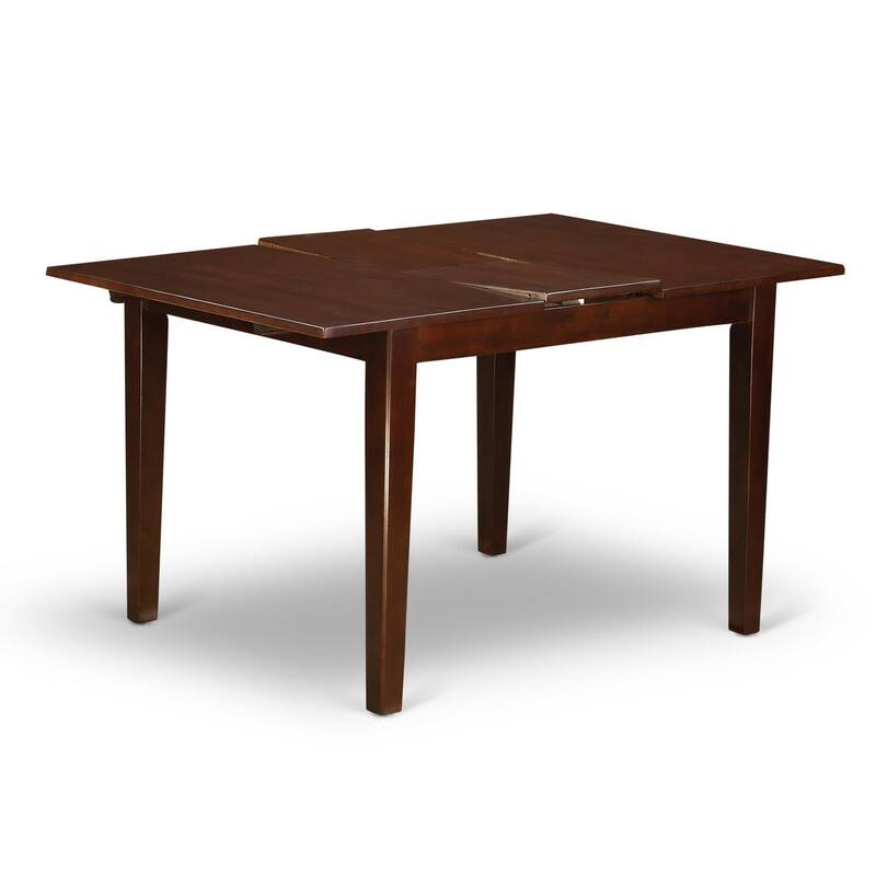 East West Furniture Kitchen Table Set Includes a Rectangle Dining Table and Parson Chairs, Mahogany (Pieces Options)