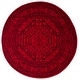 preview thumbnail 56 of 166, SAFAVIEH Adirondack Cheyenne Rustic Oriental Medallion Rug 6' Round - Red/Black