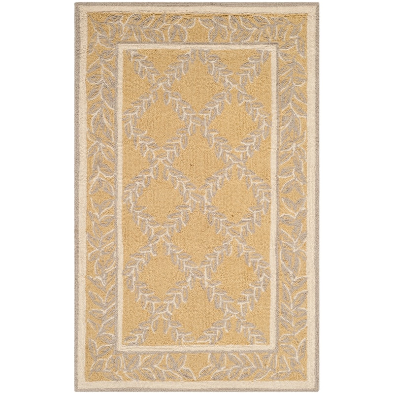 SAFAVIEH Handmade Chelsea Kimber Trellis French Country Wool Rug