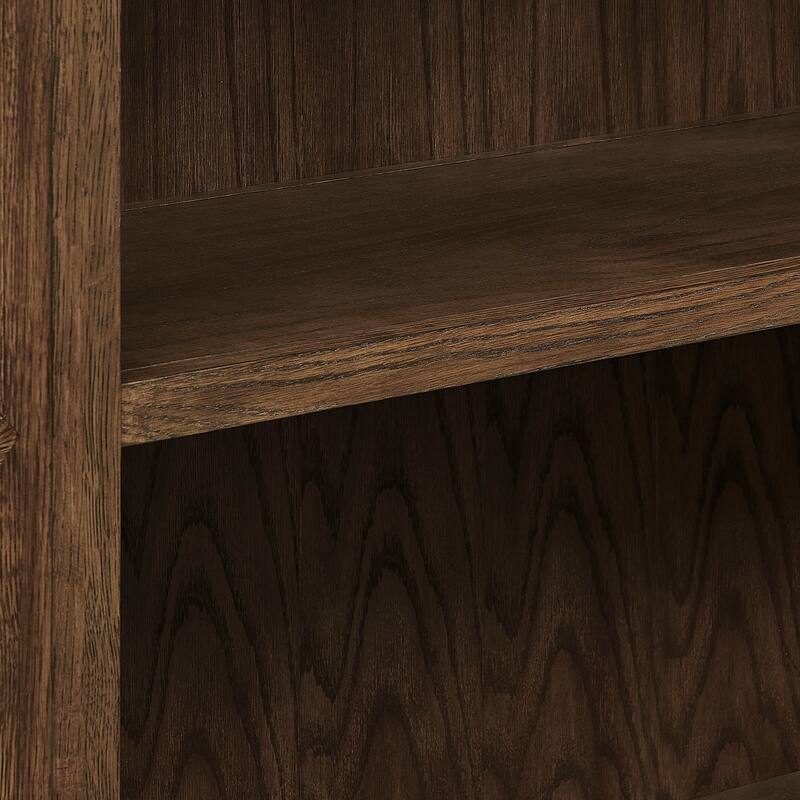 Anwen Solid Wood and Glass Display Cabinet