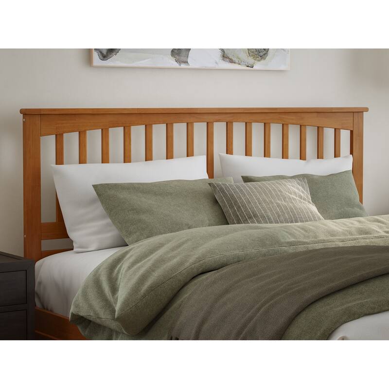 Mission Platform Bed with Footboard and Twin XL Trundle
