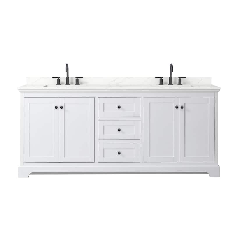 Wyndham Collection WCV232380D-QTZ-US3MXX Avery 80" Free Standing