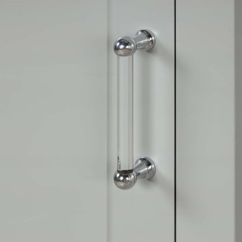 Tall Bathroom Storage Cabinet with Adjustable Shelves and Two Drawers,for Durability and Style