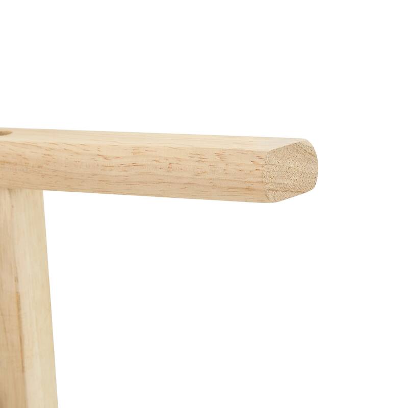 Solid Wood Coffee Table - 2-Tier Wooden Center Coffee Table with Storage Shelf for Living Room, Apartment, and Office