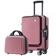 preview thumbnail 14 of 51, Carry-on Luggage 20 Inch Front Open Luggage Lightweight Suitcase Rose Gold
