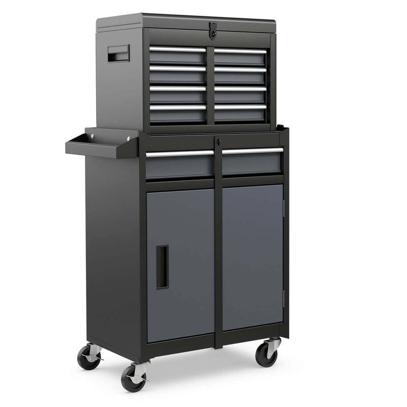 Costway 5-Drawer Rolling Tool Chest Cabinet Metal Tool Storage Box - See Details