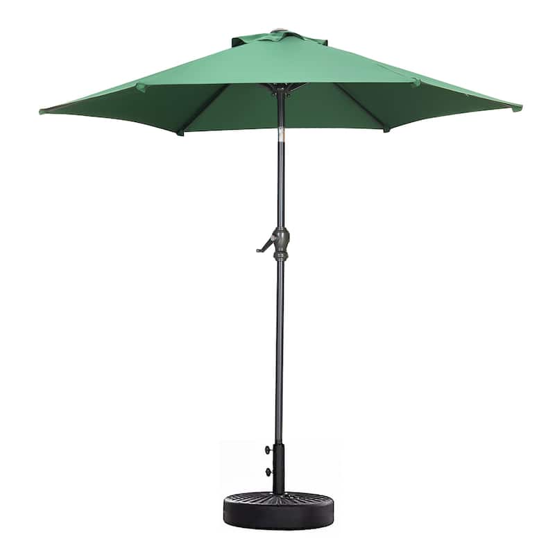 Ainfox 7.5ft Patio Umbrella with Base Outdoor Umbrella