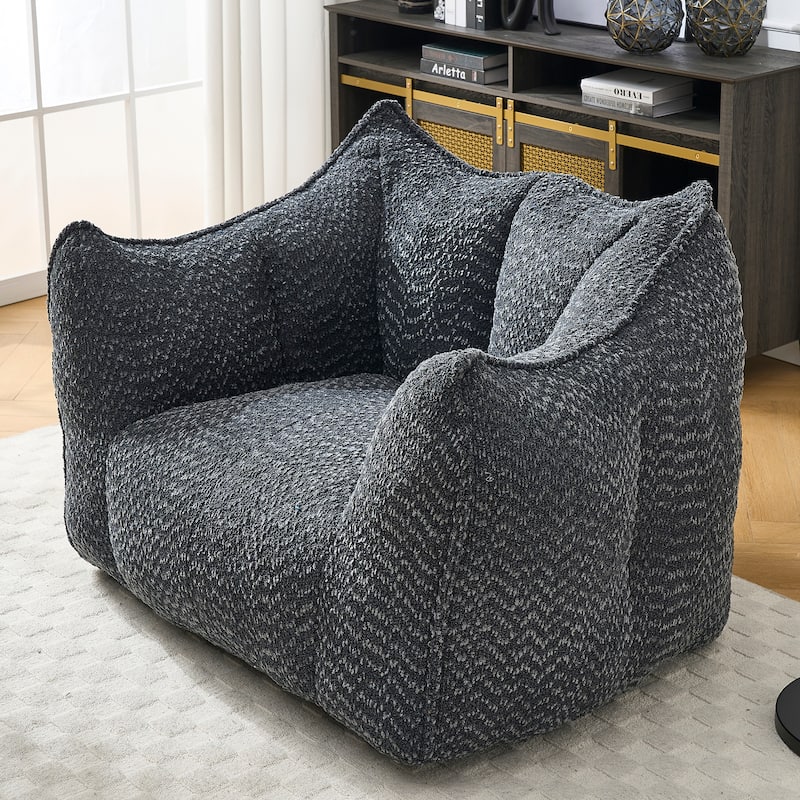 Lazy Bean Bag Chair with Arms for Living Room