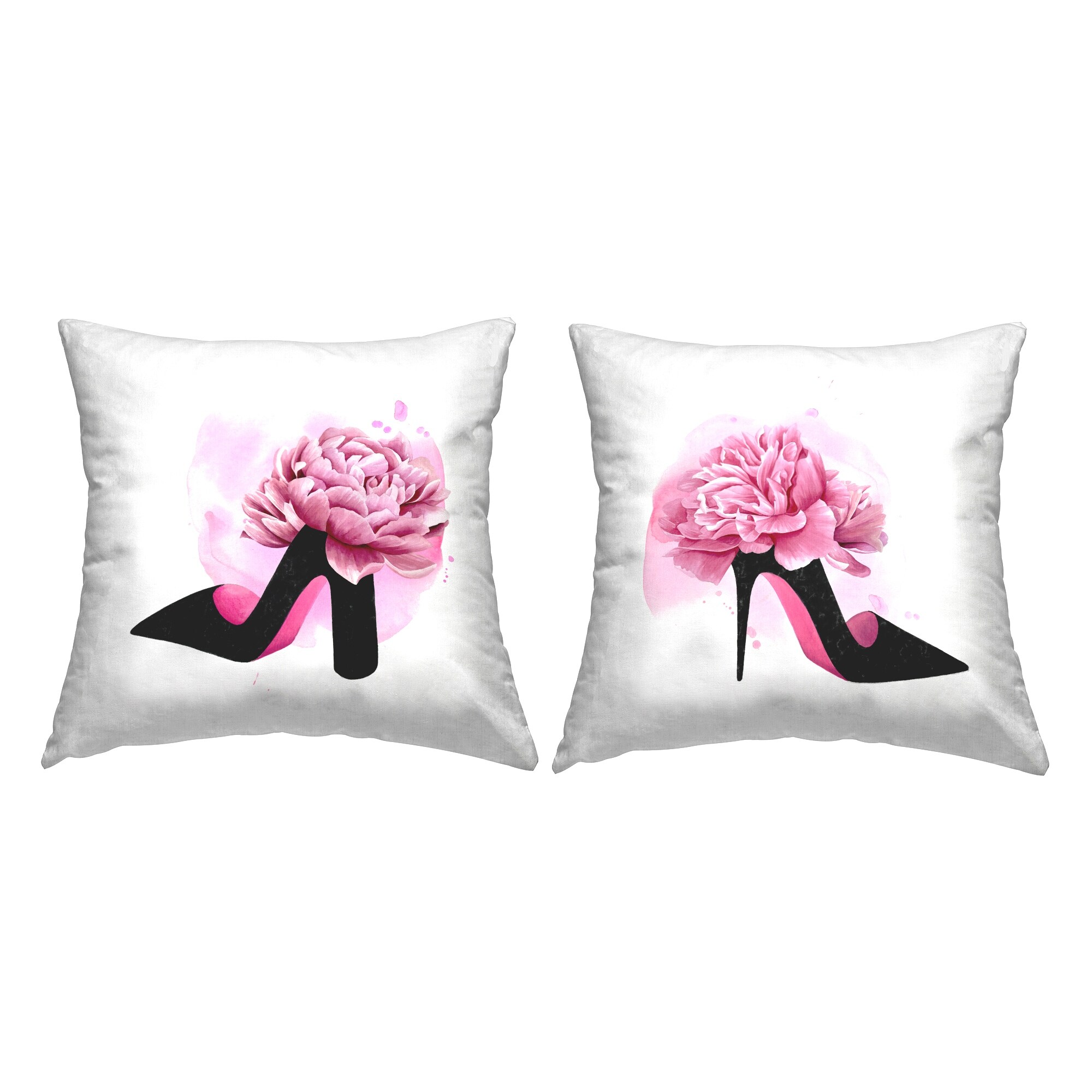 Pink and black decorative pillows 2025
