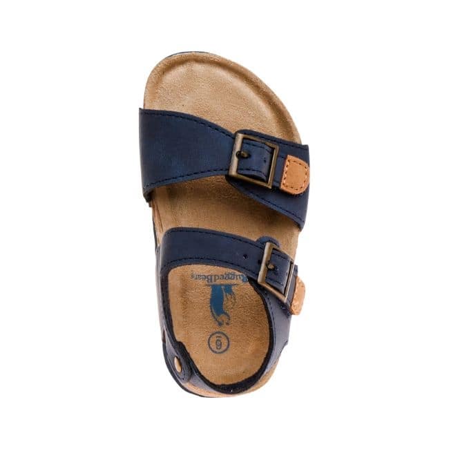 Rugged Bear Buckle Boys footbed sandals