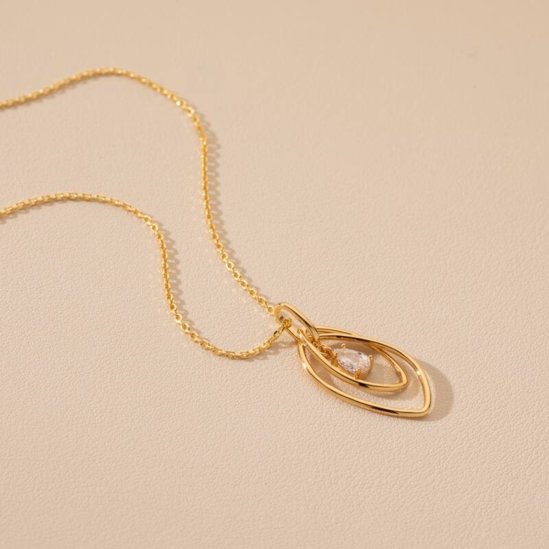 Sterling Silver Lotus Petal Pendant, Adjustable Chain