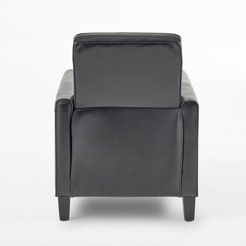 Pushback Recliner Chair, Fax Leather Armchair Push Back Accent Chair for Living Room, Home Theater Single Sofa Club Chair
