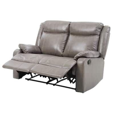 Ward Faux Leather Double Reclining Loveseat