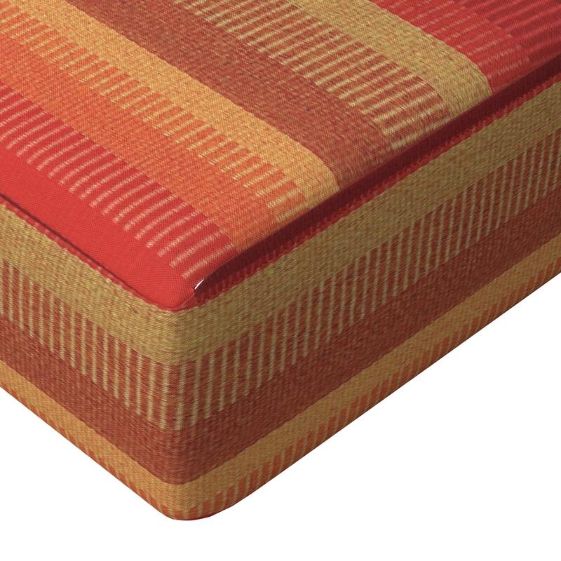 California Umbrella Outdoor Deep Seat Cushion Set, 24" x 48", Sunbrella Fabric, Densified Fiber Fill