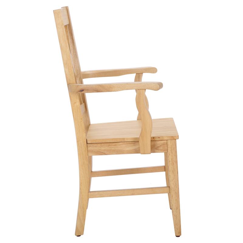 SAFAVIEH HOME Yelena Double X-Back Arm Chair - 18"W x 22"D x 39"H