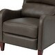 preview thumbnail 78 of 166, Brigida Multifunctional Modern Genuine Leather Nailhead Trim Recliner with Adjustable Footrest Set of 2 by HULALA HOME